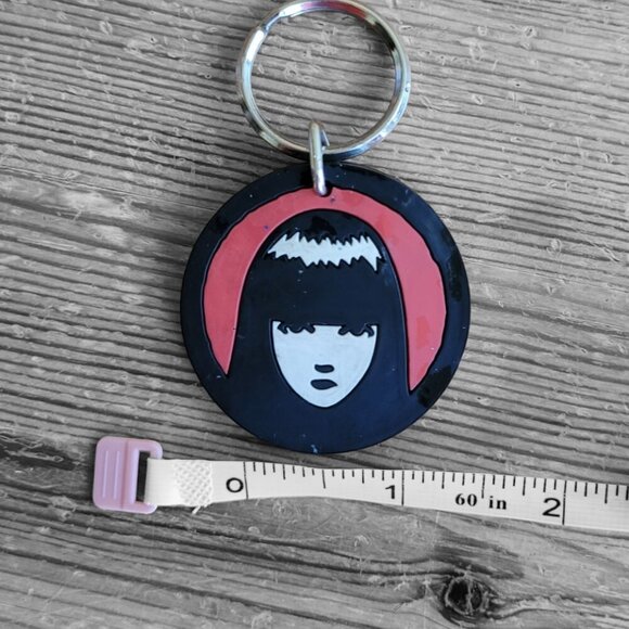 Vintage **Emily The Strange** Y2K **Goth Keychain** - Rare HTF - Picture 2 of 5
